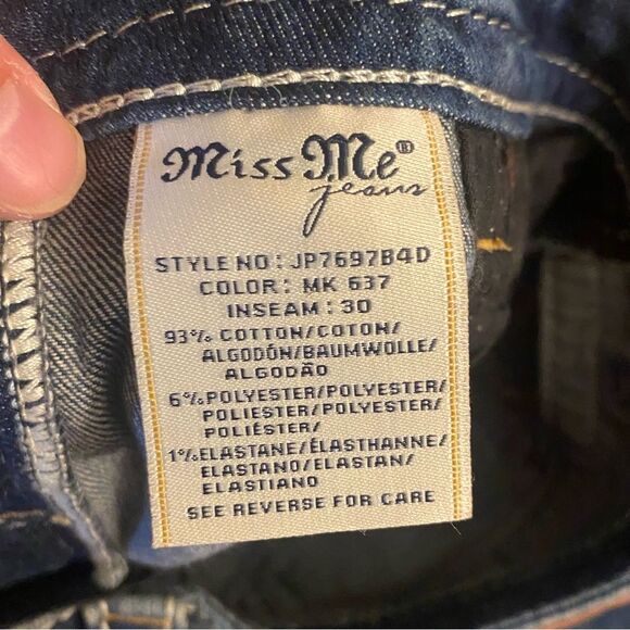 Miss Me Signature Boot Jewel Women’s Size 27 | Embezzled Thick Stitch Aztec - Picture 6 of 6